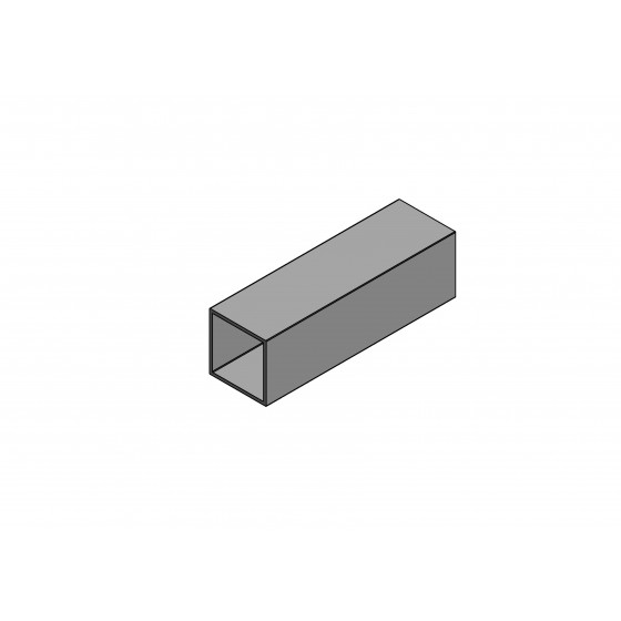 Perfil em tubo aluminio 30x30x1,5mm